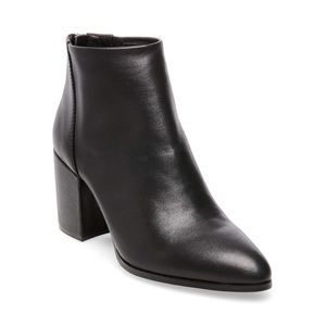 STEVE MADDEN JILLIAN BLACK LEATHER